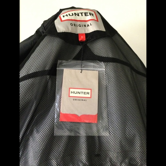 NEW HUNTER (Size S) Original Lightweight Rubberized Waterproof Parka, Black - Picture 6 of 16